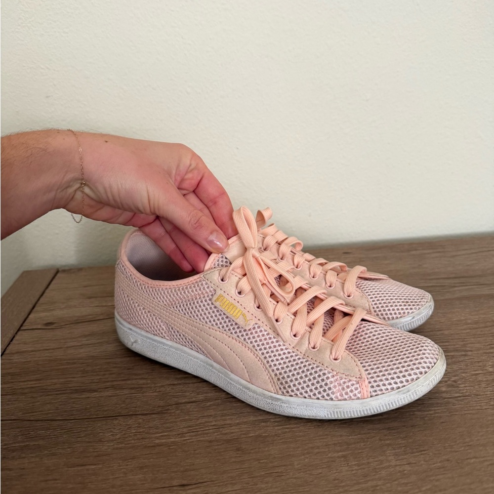 Puma Women's Light Pink Mesh Sneakers
